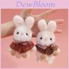 Plush Bunny Keychain With Soft Short Pile For Bag Decor And Gift For Friends