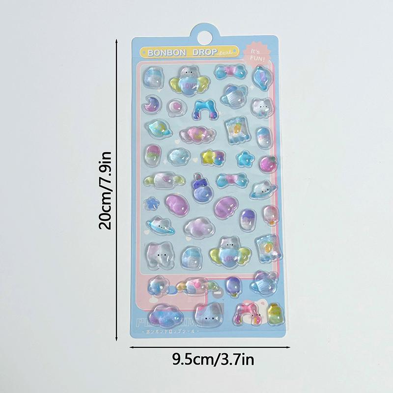 3D Cartoon Animal Stickers Kawaii 3D Decoration Stickers Stationery Sticker Scrapbook Sticker Decals DIY Phone Case Sticker
