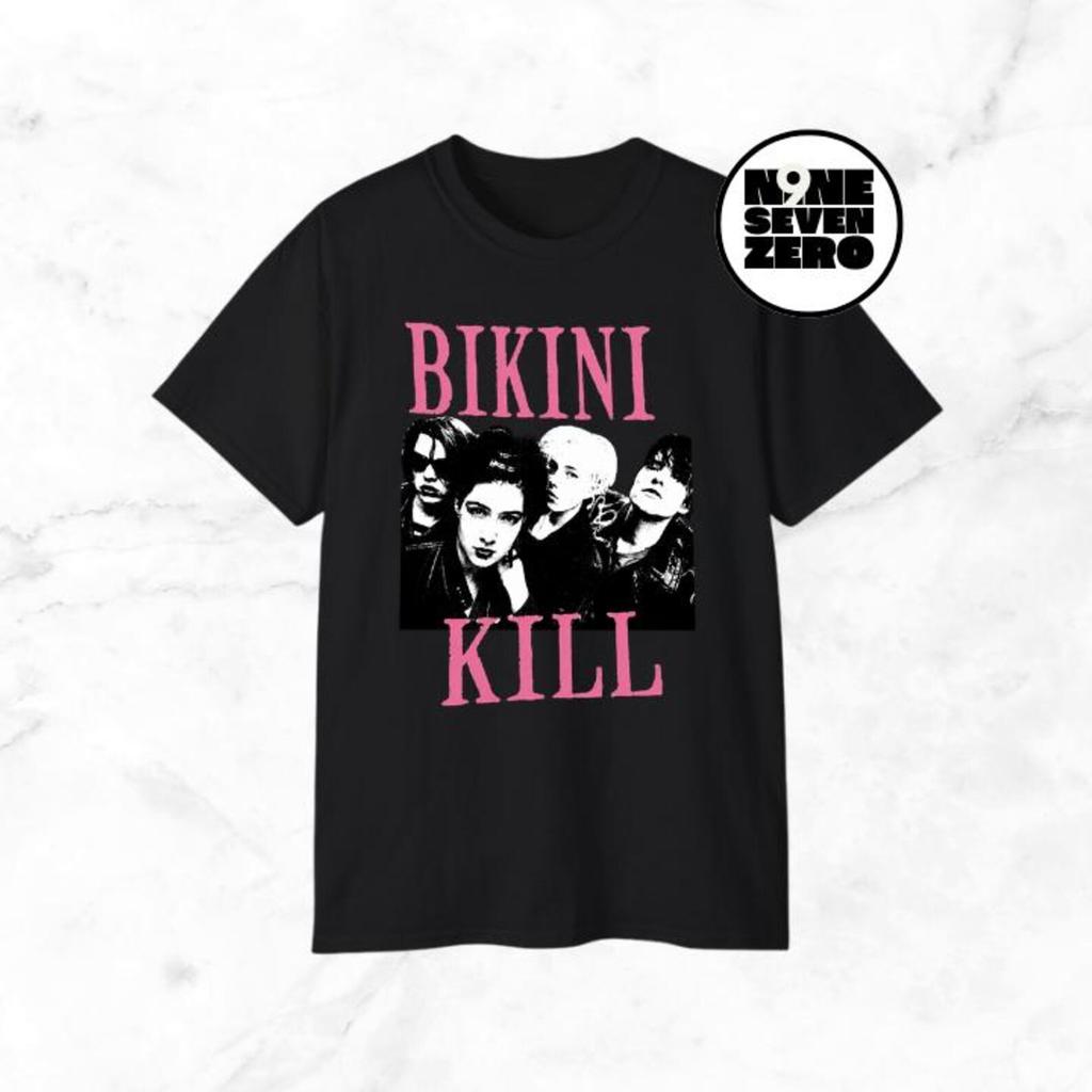 Bikini Kill Crew Rock Band T-Shirt Riot Grrrl