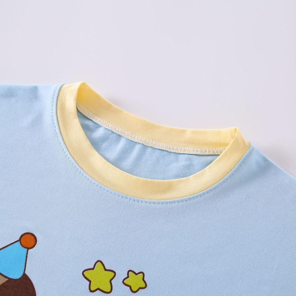 Modal Two-Piece Summer Set for Kids: Thin Short-Sleeve Home Wear, Unisex 2026 Style