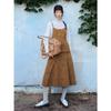 Cc Collect Synthetic Suede Unbalanced Wrap Skirt  C254msd036 