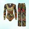 Two-piece Swimsuit Mesh Sunscreen Trousers Swimsuit
