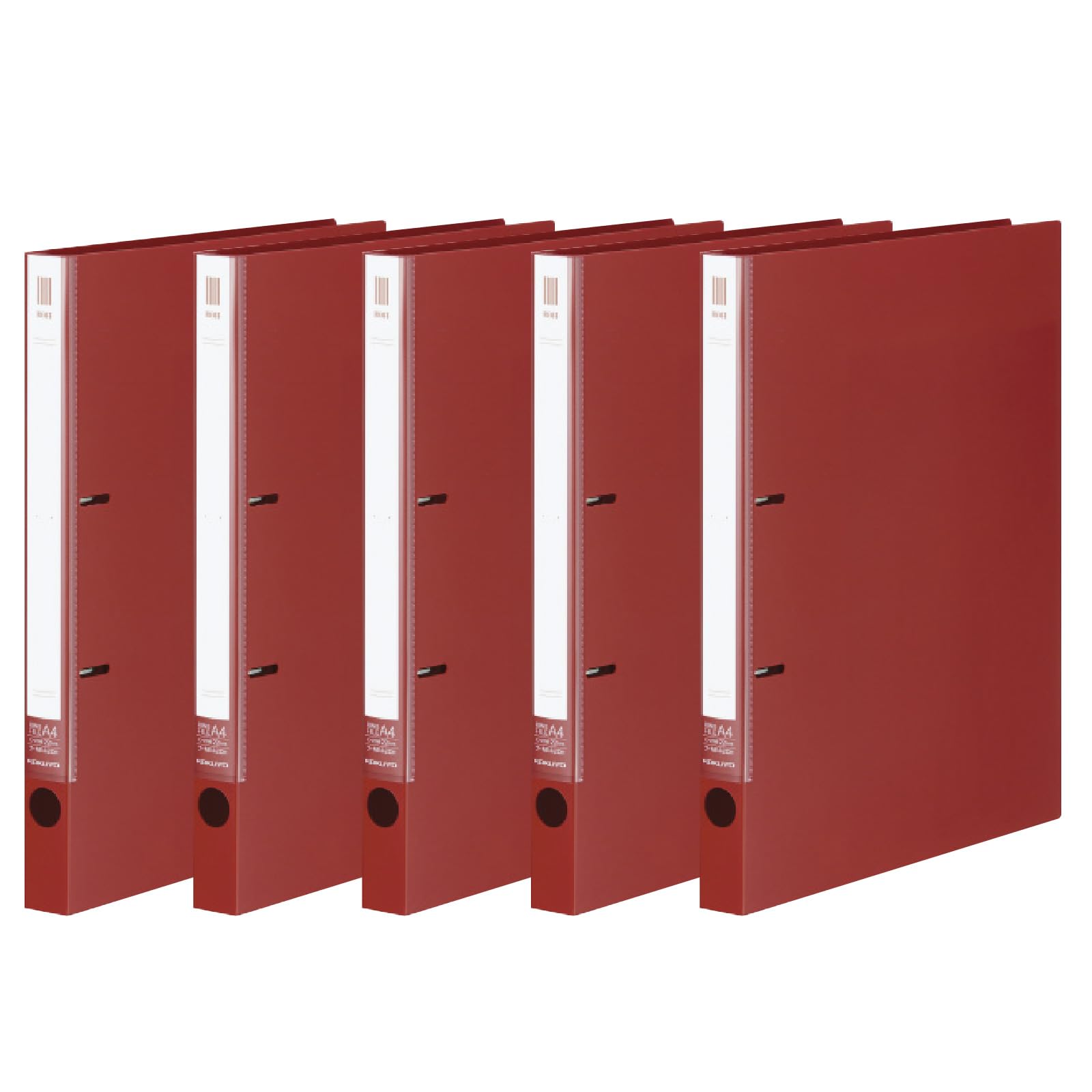 

KOKUYO File Ring File NEOS A4 180-sheet capacity Carmine Red 5-book set F-NE420RX5