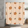 Animal Print Shower Curtain with Tiger Faces Modern Home Decor for Bathroom