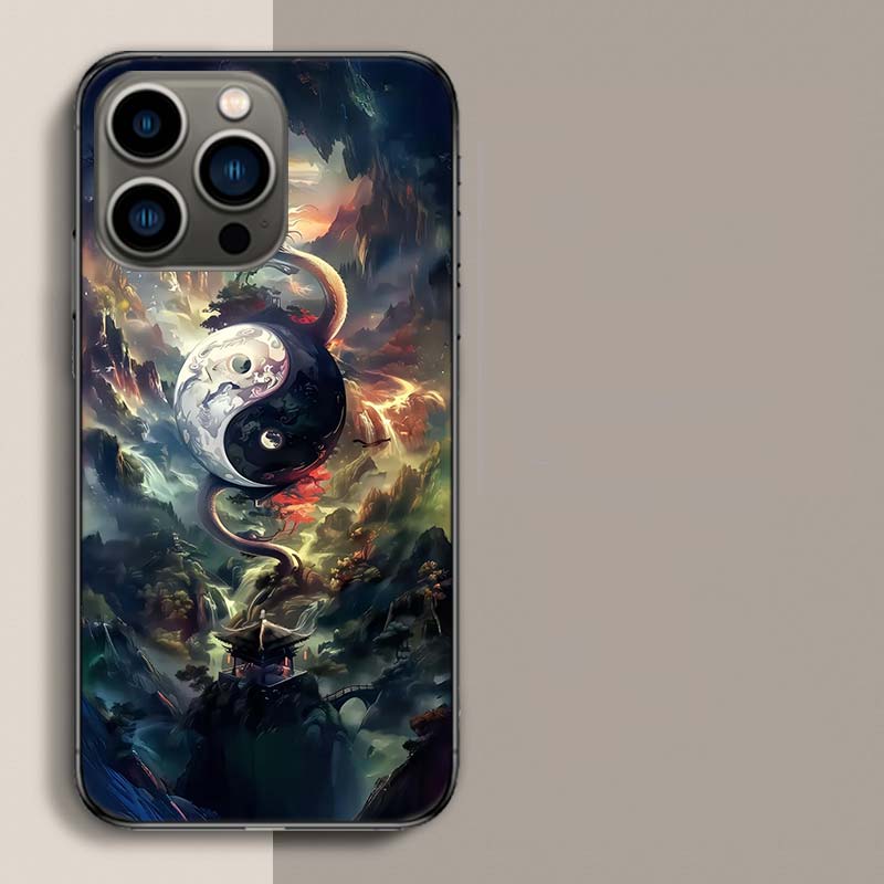 Balance of Elements The Eternal Yin-Yang Phone Case For Iphone 17 Air 15 Pro 14 Plus 16 Pro Max 12 13 Mini 11 16E X XS Cover Cut