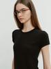 Deonseuteu Essential Slim-Fit Crochet Top Black_Udts4B224Bk