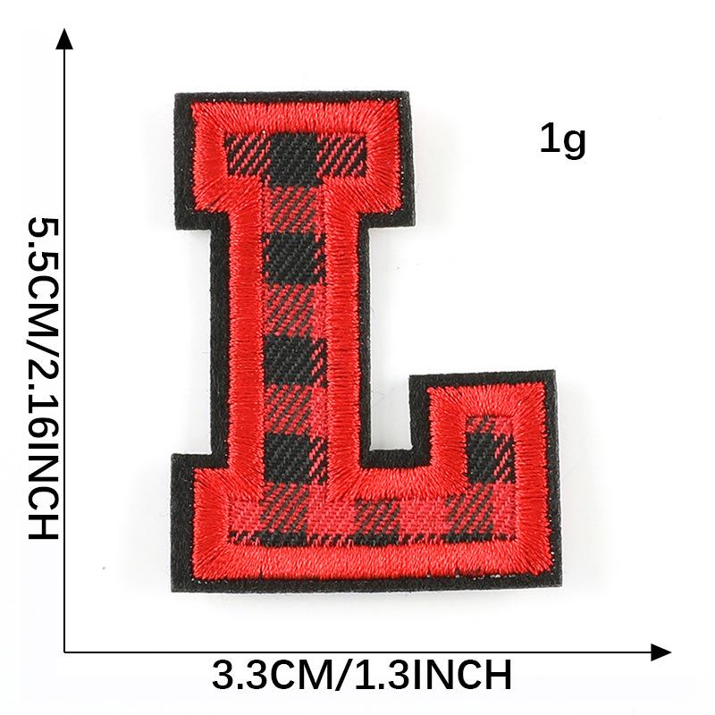 Computer Embroidery Label Cloth Embroidery English Alphabet Embroidery Badge Sticker Clothing Accessories Hat Accessories Patch Cloth Sticker