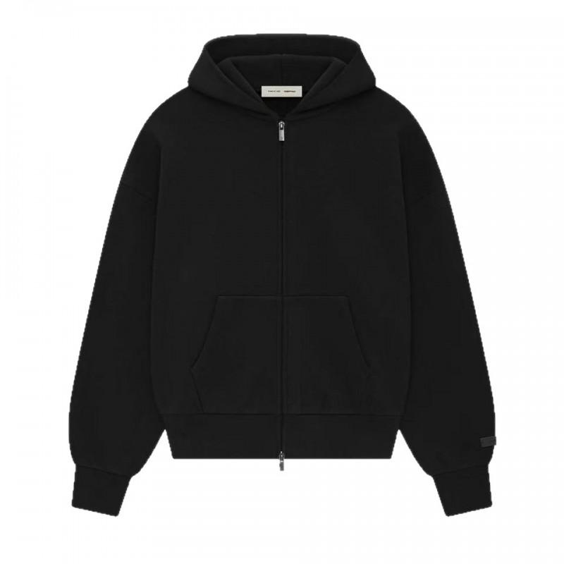 Essentials FOG SS25 ON Zip Hoodie Mens Slim Fit Casual Sweatshirt