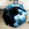 Giant Monster Rampage Umbrella Folding umbrella, automatic umbrella 8-Frame for Travel, camping Use Gift for Halloween Christmas
