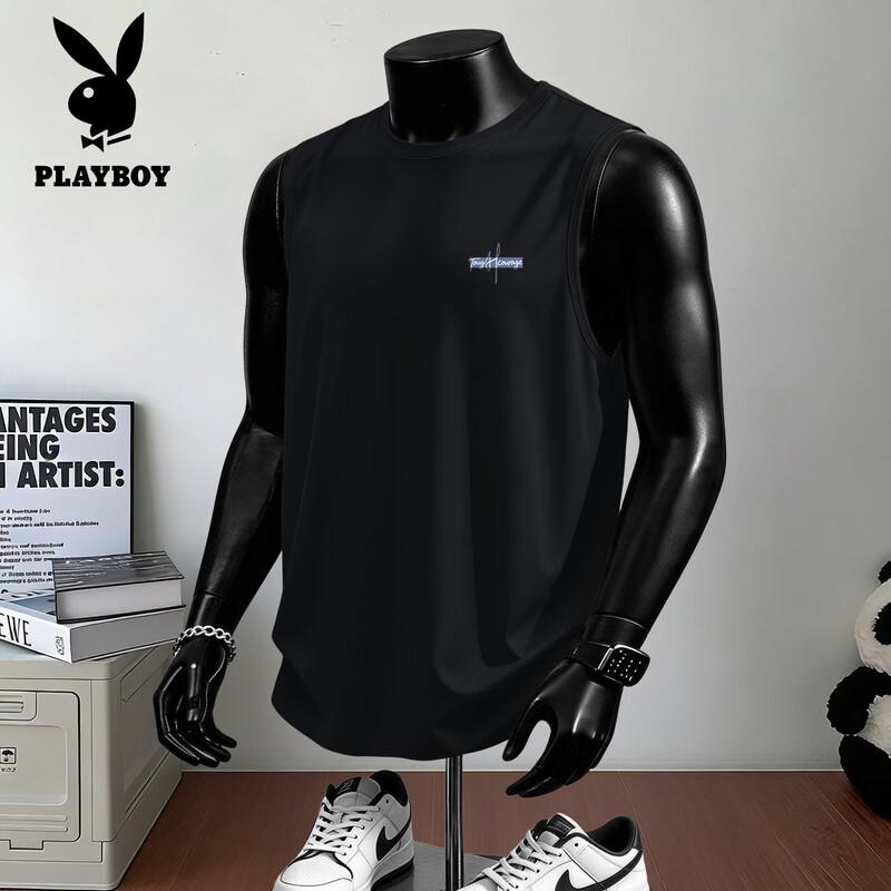 PLAYBOY Men s Ice Silk Quick-Dry Sleeveless Vest M