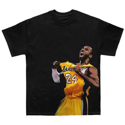 Kobe Bryant Los Angeles Lakers #24 Klassisches Celebration Oversize T-Shirt, NBA Legende Grafik-T-Shirt, Unisex Freizeit-Oberteil