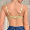 Traceless underwear gathering with steel ring, double breasts, anti-sagging, upper support adjustment type, beautiful back, thin bra