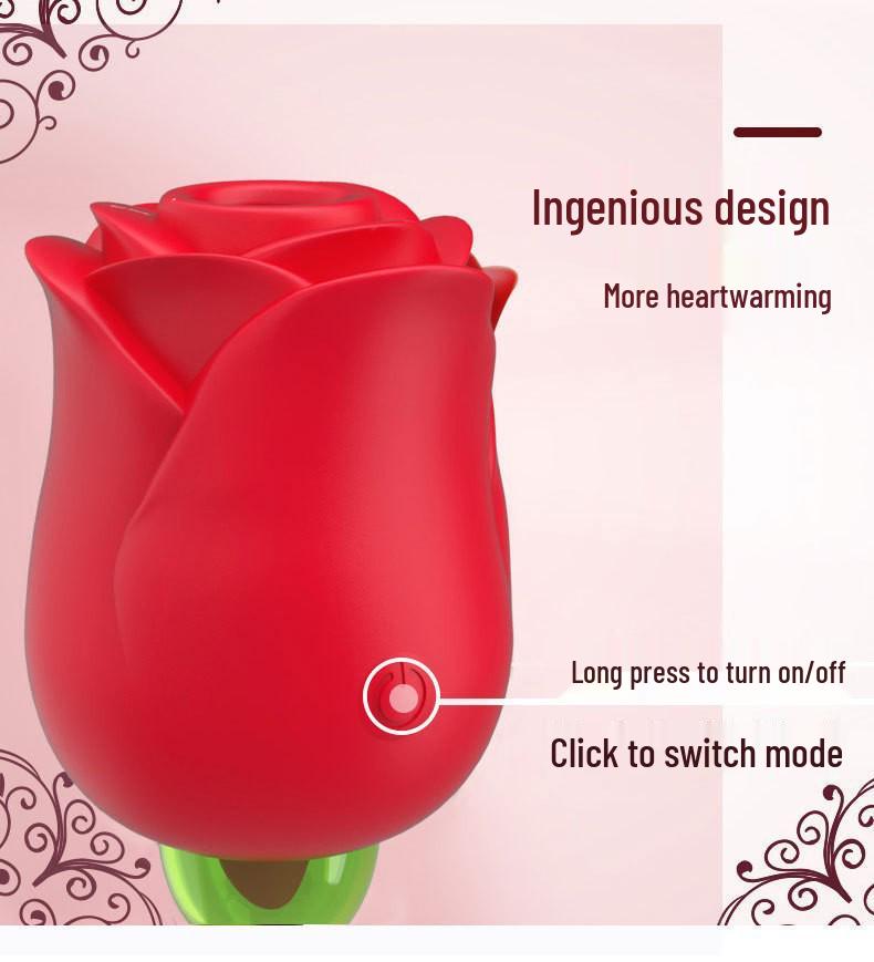 Spring Rose Clitoral Massager: Tongue-Licking G-Spot Vibrator