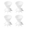 4 Pcs Mini 7-leg Funnel Split Cup for Acrylic Paint Pouring, Flower Pour Mini Funnel, DIY Making Pour Painting Supplies, Flower Pattern, Reusable