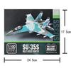 1/100 Su-35s Aircraft Models ABS Model Kit Multi-Purpose Fighter Toy Building Block Military Model Toy for Gifts Educational Toy