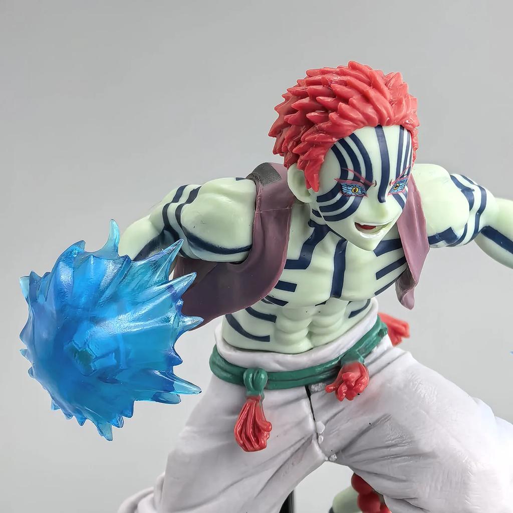 Bandai 15cm Demon Slayer Figures Slayer Akaza Doll Figurine Warrior Action Figure Model Toys Anime Model Figure Car Doll