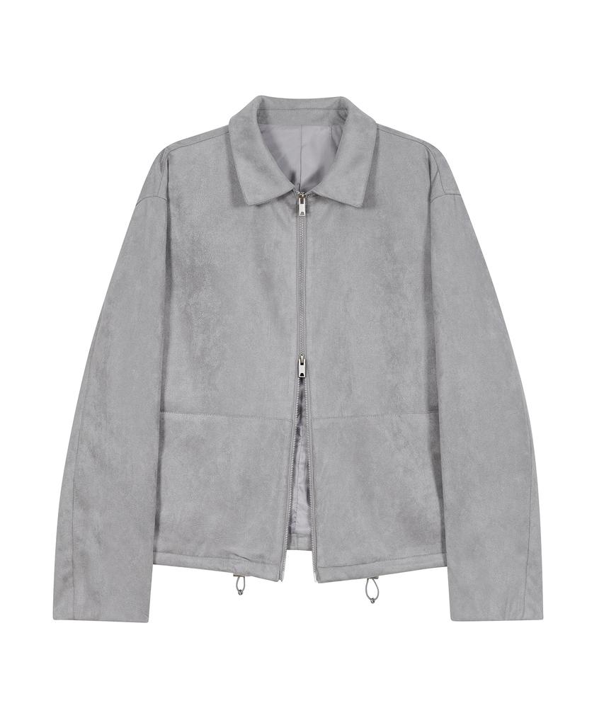 Ironyporno Whiteline 86-Iro134 Veste Stadium Semi-Dart en Daim Gris