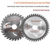 4-inch Carbide Circular Saw Blade, 30T/40T, for Solid Wood Board Cutting (110mm Alloy).