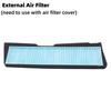For Tesla Model 3 2021-2023 Auto Intake Air Filter External Filter Element Air Flow Vent Cover Trim Anti-Blocking Intake Cover