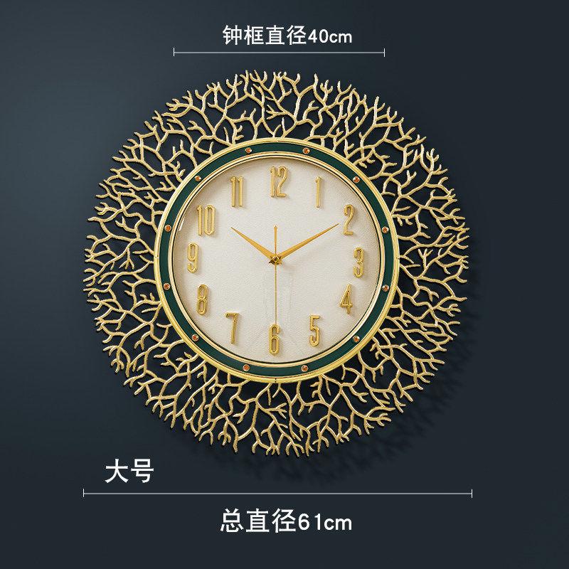 Modern Home Decor Luxury Large Wall Clock Living Room Decoration Simple Nordic Clock Restaurant Wall Hanging Wall Art Clock