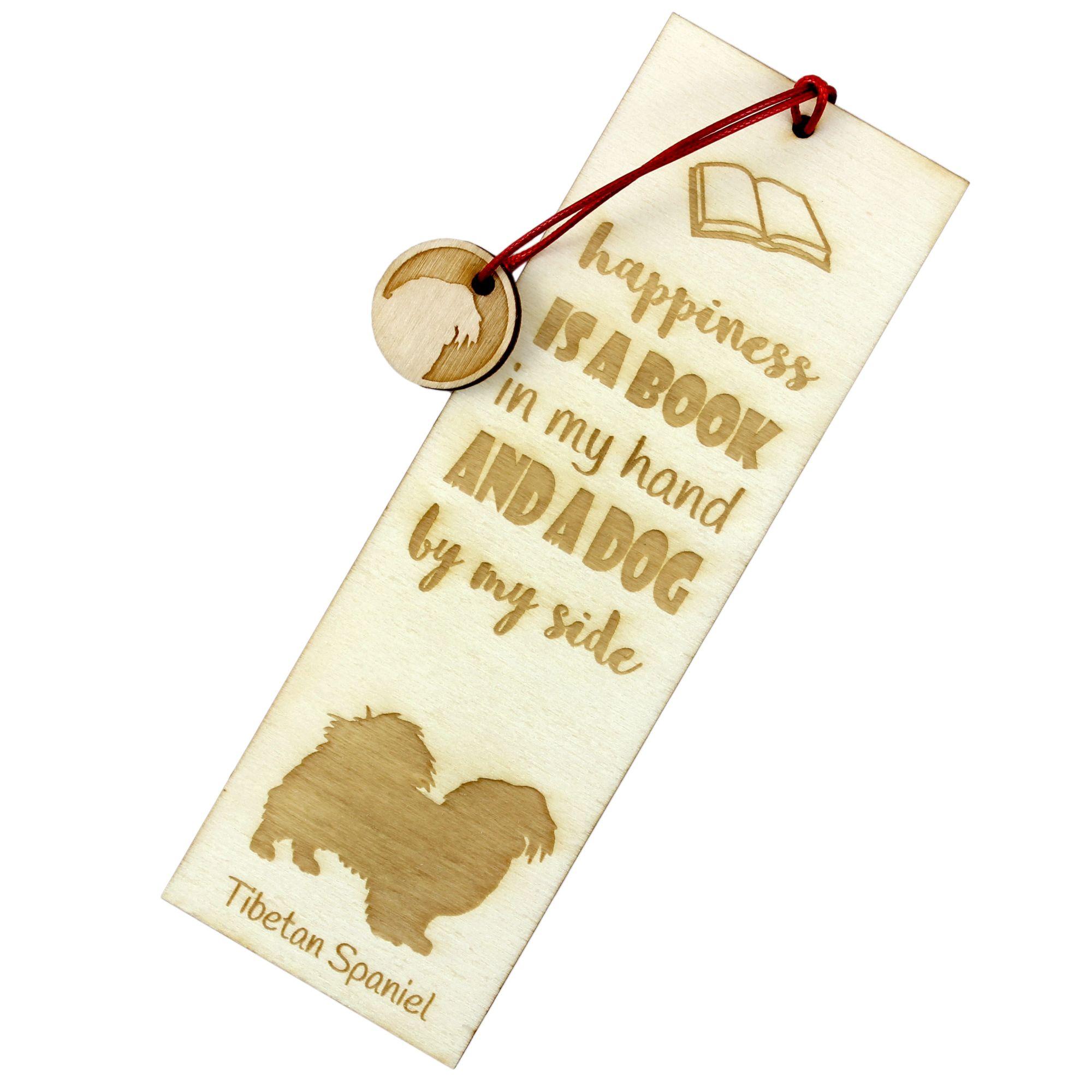 

Tibetan spaniel - dog bookmark, personalized bookmark, dog gadget for Art-Dog brand readers