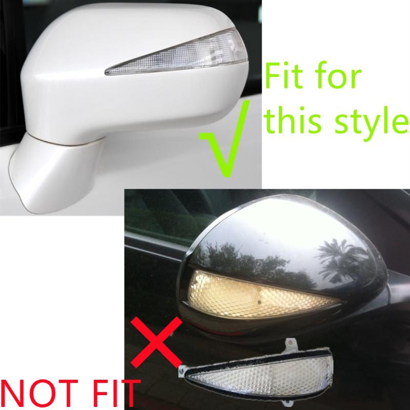 Side Rearview Mirror Light Frame Indicator Rear View Cover Glass Lens Turn Lamp Lid For Honda Civic 8th FD1 FD2 FA1 2006-2011