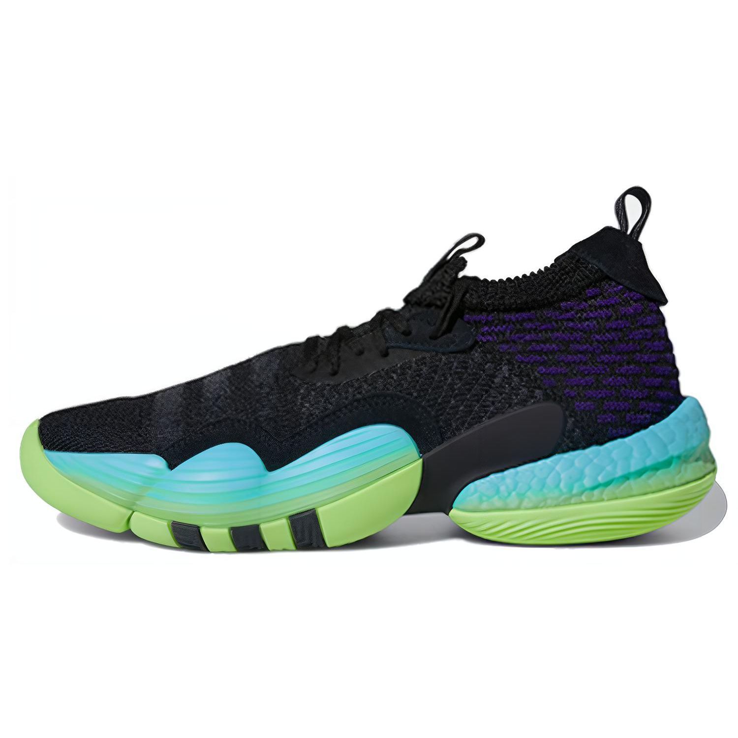 Мужские кроссовки adidas Trae Young 2 Trae-Tlien Black Core-Black Team-Solar-Green H06473 40