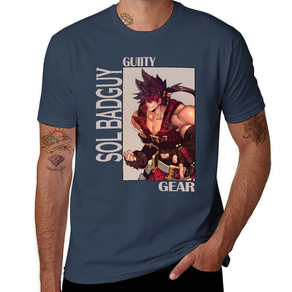 Guilty Gear Sol Badguy Tshirt Fashion Casual Short Sleeve Tshirt