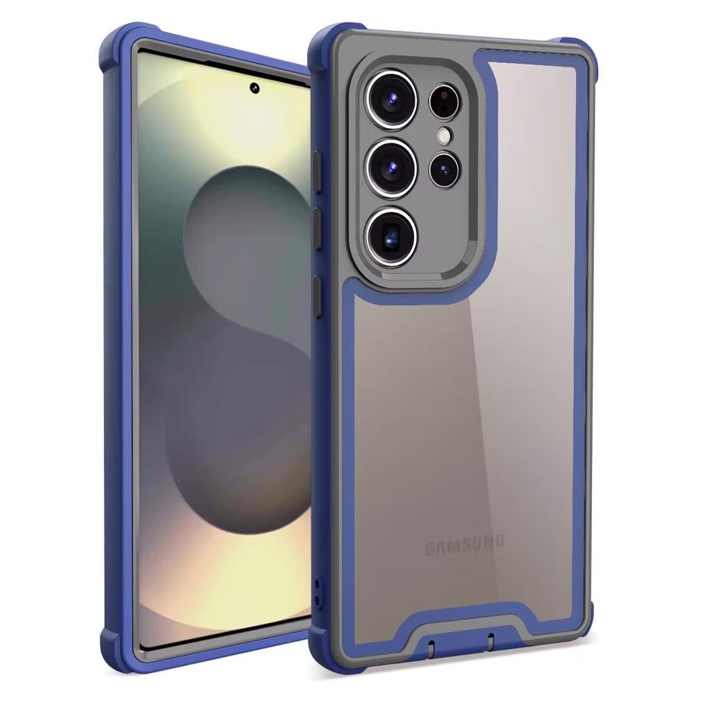 Luksusowe wytrzymałe etui 2w1 z przednią ramką PC i zderzakiem TPU, odporne na wstrząsy, ochronne etui na telefon Samsung Galaxy S25 S24 Ultra Plus