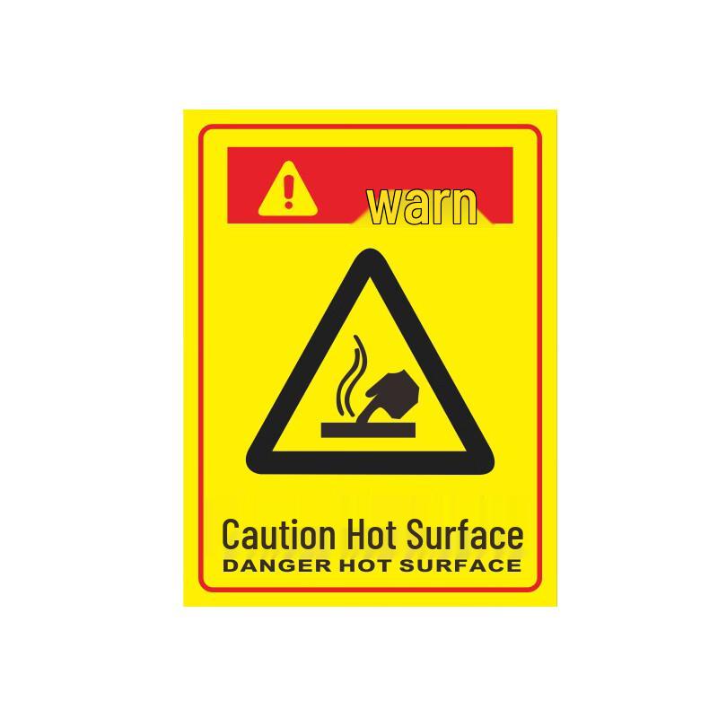 High Temperature Hazard Warning Sign Standard