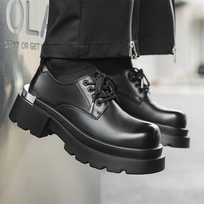 Luxusná značka Pánske Outdoorové pracovné topánky Dizajnové Business Casual topánky Hrubá podrážka Britský štýl Formálne topánky pre mužov Spoločenské topánky