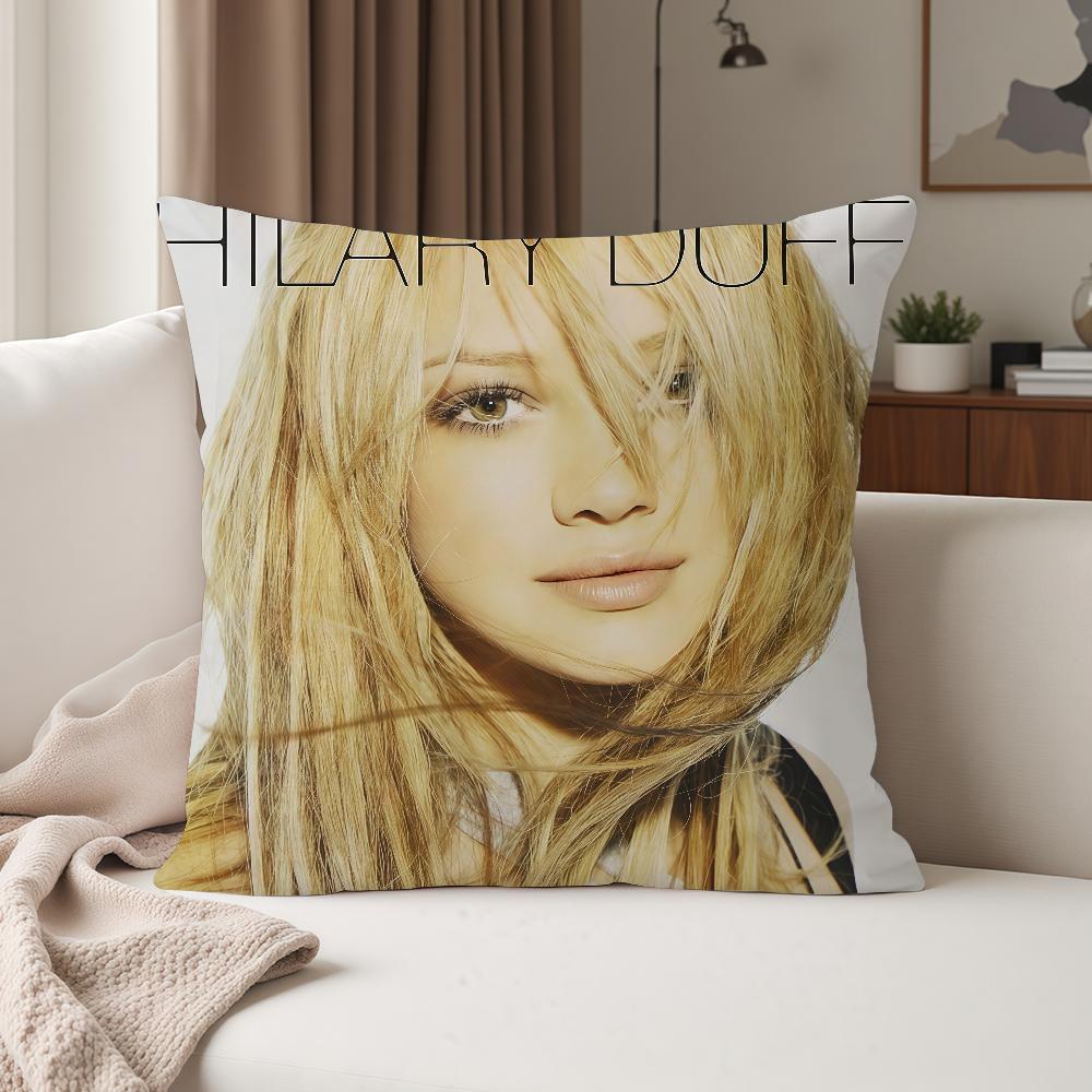 Singer HHilary Duff Luck Or Something Pillow Case Suitable For Bedrooms Living Rooms Cars Home Decoration