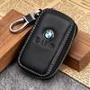 BBKQ7 Leather Car Key Keychainn Pendant Holder Gift For BMW M Performance E46 G80 F48 E84 G01 F30 G11 X1 X3 X5 X6 G07 Auto Accessories