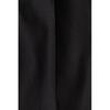H M Linen Blend Tailored Pants Relaxed Fit Black