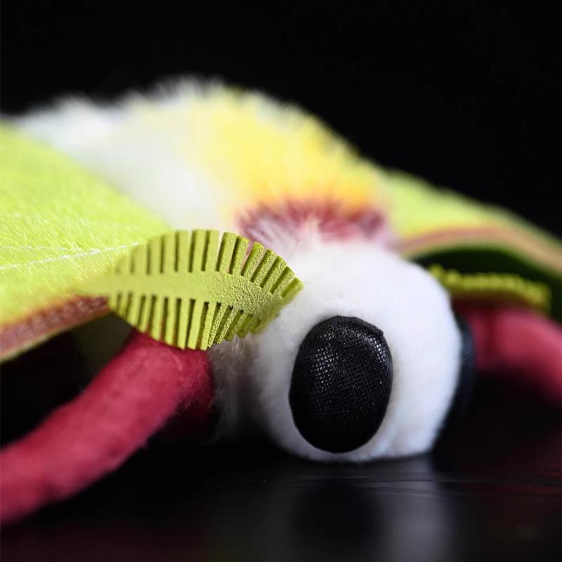 Plyšové hračky Luna Moth Vynikající plyšová hračka můry Realistické simulované panenky hmyzu Simulace hmyzu Dárek k narozeninám pro chlapce a dívku