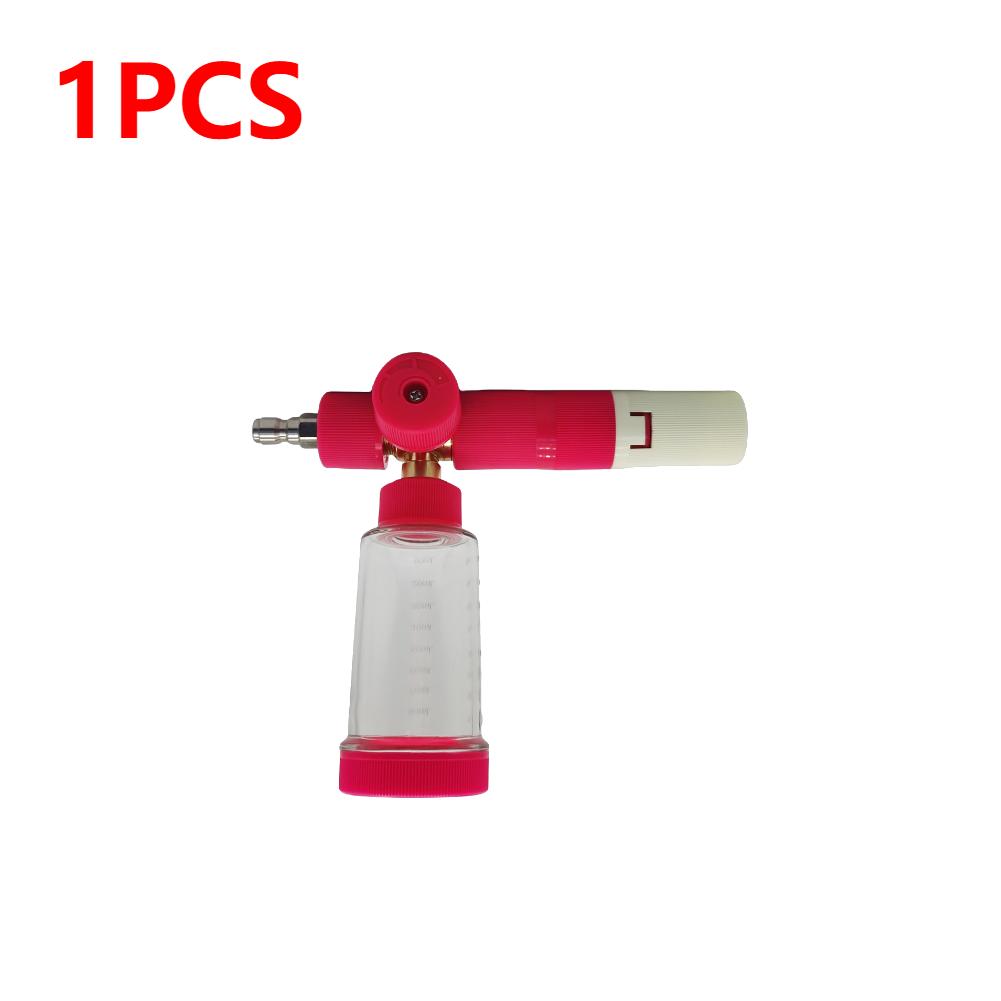 1/2PCS Water Foam Pot with 1/4 Inch Quick Connector 4500PSI Adjustable Pressure Washer Gun 100ml Car Wash Snow Foam Lance Pot