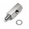 Stainless Steel Turbo Oil Pressure T Adapter M10X1 5 M12X1 5 1/8NPT 1/8BSPT Fitting for Engine Auto Parts