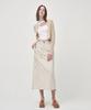 Etmont String Long Cargo Skirt, Cream