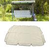 Waterproof Outdoor Swing Canopy Replacement 420D Silver Coated Oxford Fabric Swing Chair Canopy for Outdoor Garden Patio