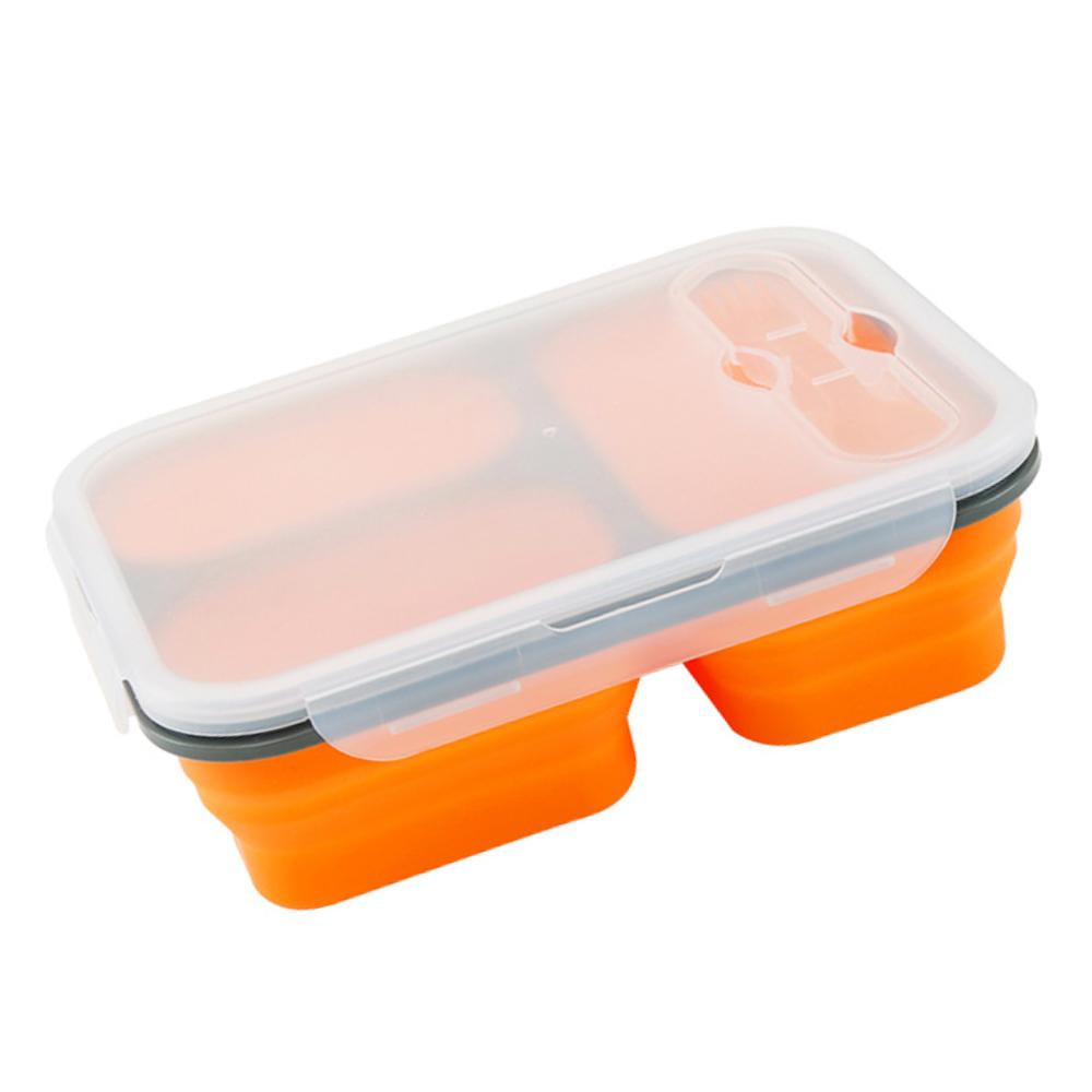 Silicone World 1300ml Silicone Collapsible Portable Lunch Box Large Capacity Bowl Lunch Bento Box Folding Lunchbox Eco-Friendly