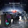 USB kabelové počítačové reproduktory basové stereo subwoofer barevné LED světlo notebook chytré telefony MP3