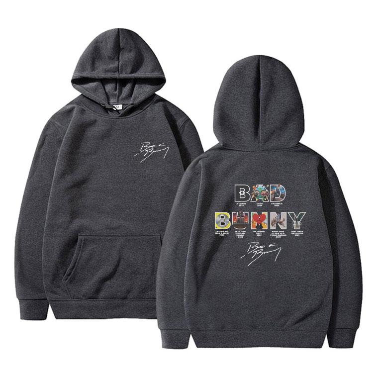 Rapper Bad Bunny Hoodie DeBi TiRAR MaS FOToS DTMF Graphic Sweatshirt Male Casual Oversized Hoodies Men Women Hip Hop Pullover