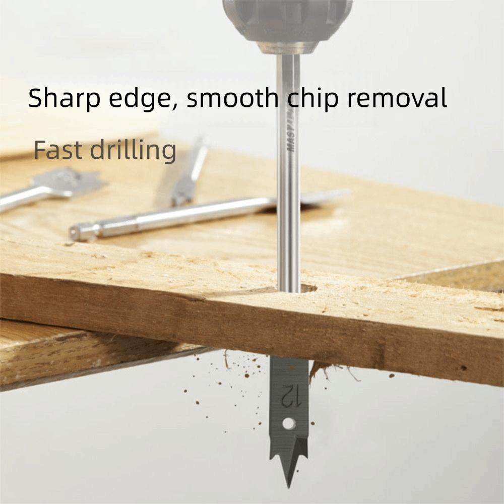 High-carbon Steel Flat Drill Long Woodworking Spade Drill Bits  Carpenters Bit
