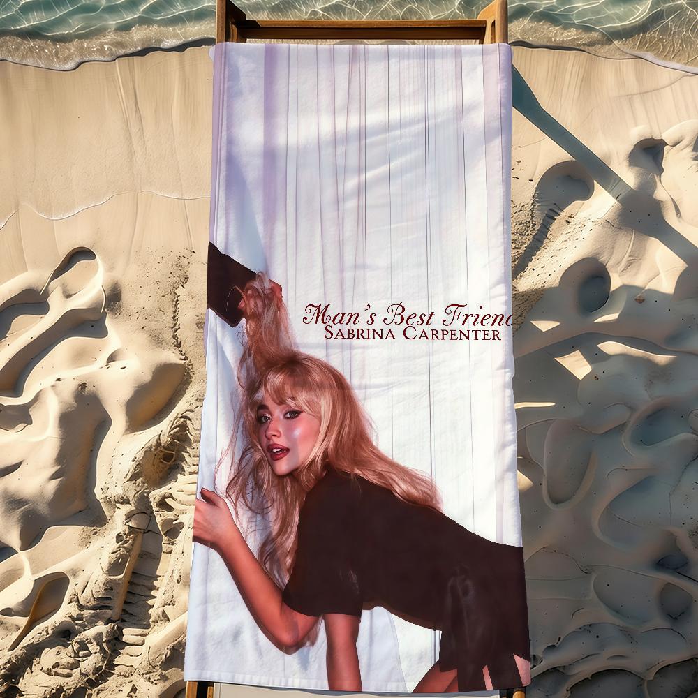 Singer S-Sabrina C-Carpenter Towel Sports Quick Dry Travel Camping Gear Sandproof Soft Light Large Beach Towel
