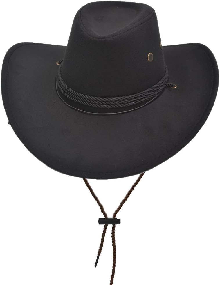 Western Cowboy Hat, Men's Ethnic Style, Retro Rider Woolen Top Hat, Holiday Party