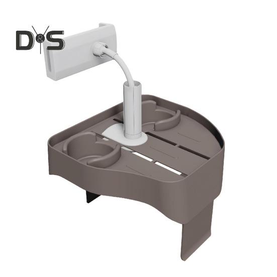

Регулируемый столик-поднос для джакузи с подстаканником, подставкой для телефона для большинства надувных бассейнов, спа, основные аксессуары для джакузи для взрослых серый