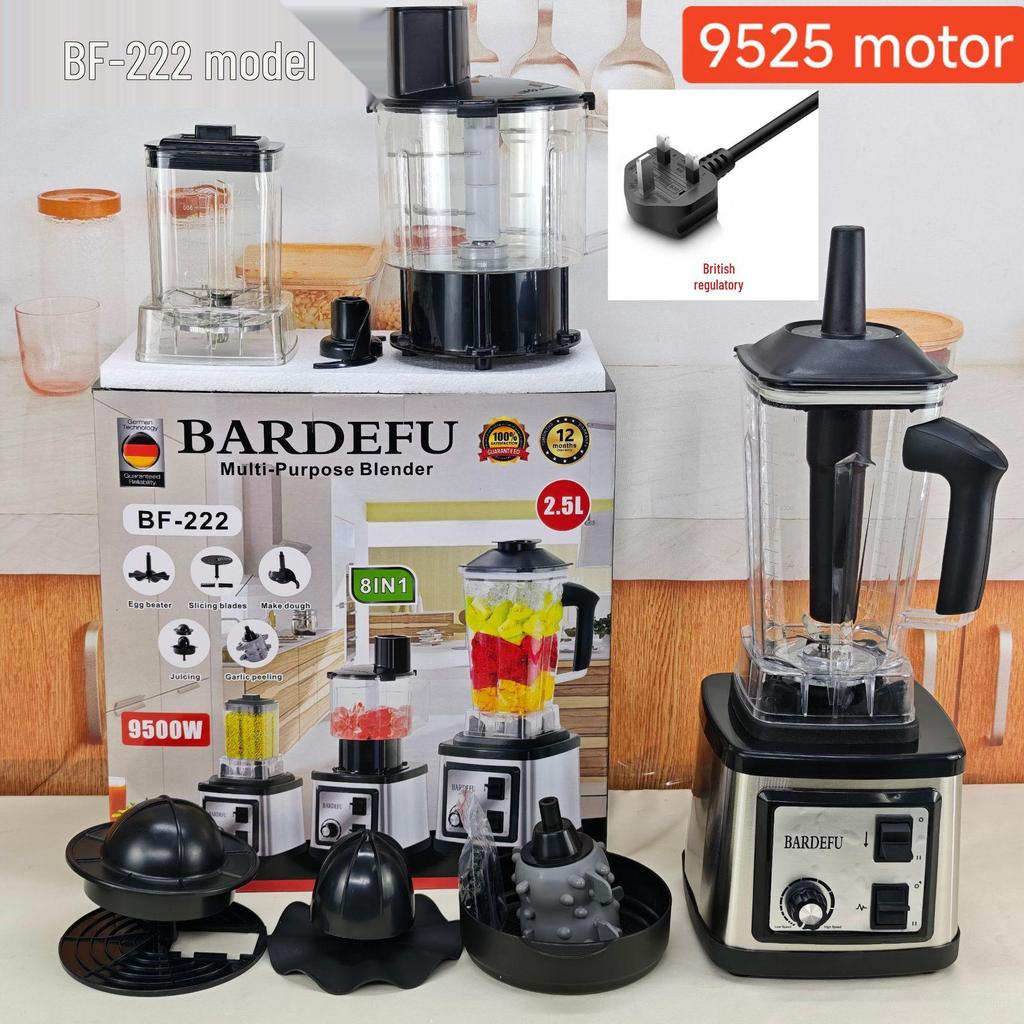 4L 8-in-1 Blender: Large-Capacity Stainless Steel Juicer & Meat Grinder