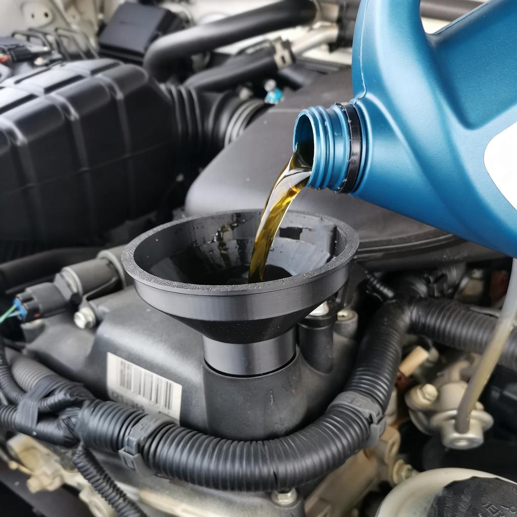 Threaded Engine Oil Funnel Filler No-Spill for Toyota Corolla Camry Highlander Land Cruiser RAV4 Spill Proof Oil Change Tool