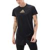 Adidas Round Neck Sports Breathable Short Sleeve T-Shirt Men Tops Black FK3553