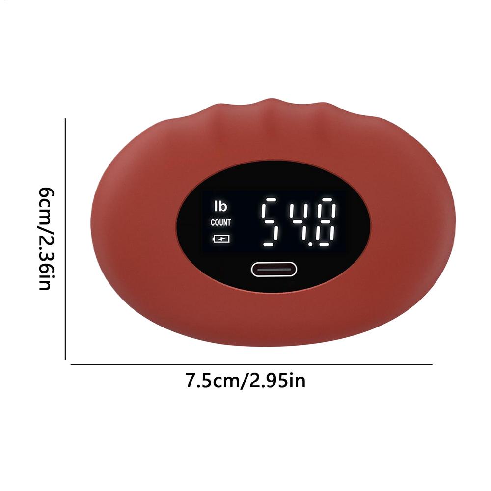 

Hand Grip Tester 396lb Grip Strength Measurement Tool With LED Display Precision Gripping Force Measurement For Home Gym Fitness червоний